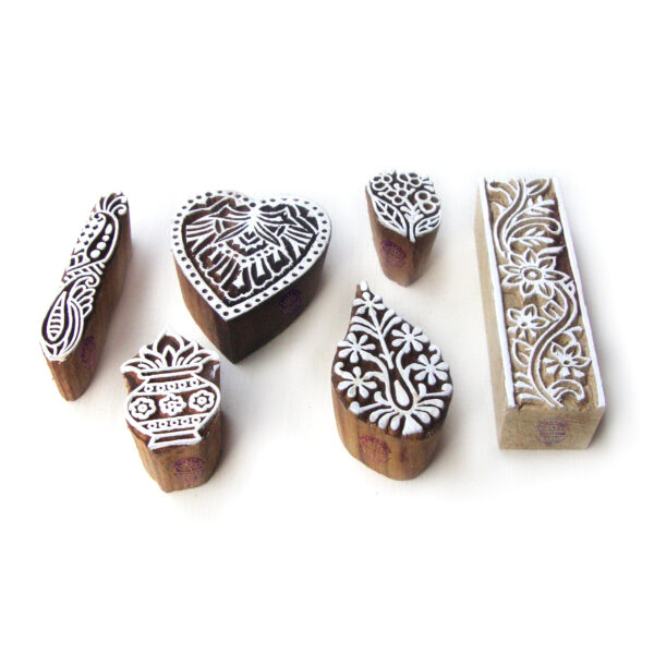 Indian Wooden Stamps - Set