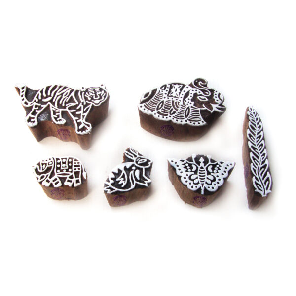 Animal Wooden Stamps - Set