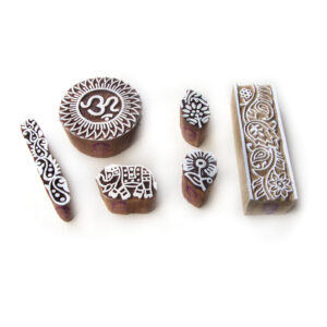 Indian Wooden Stamps - Set