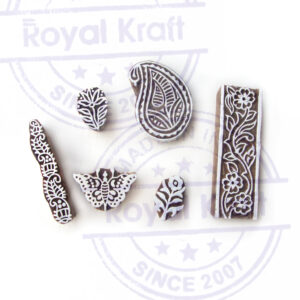 Indian Wooden Stamps - Set