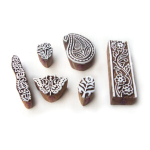 Indian Wooden Stamps - Set