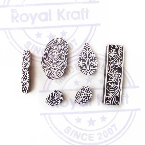 Paisley Wooden Stamps - Set