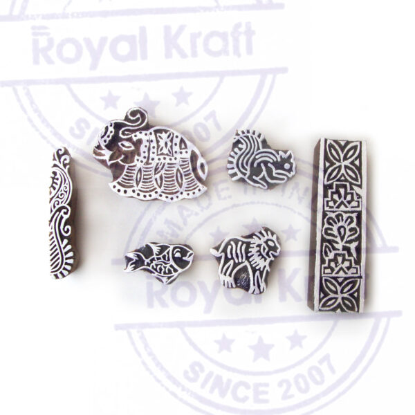 Animal Wooden Stamps - Set