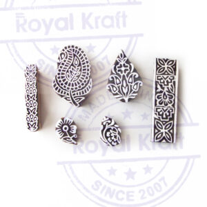 Floral Wooden Stamps - Set