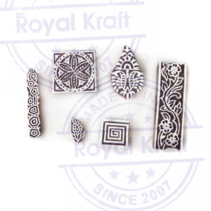 Floral Wooden Stamps - Set