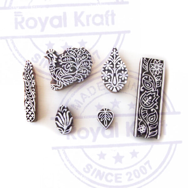 Indian Wooden Stamps - Set