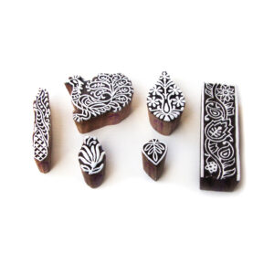 Indian Wooden Stamps - Set