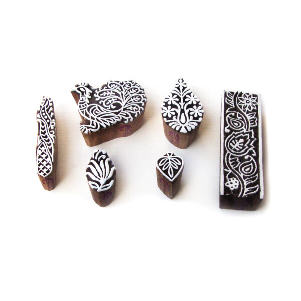 Indian Wooden Stamps - Set