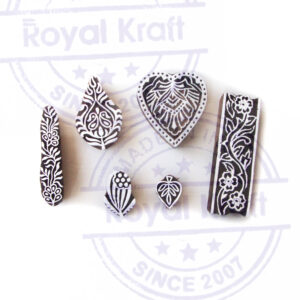 Floral Wooden Stamps - Set
