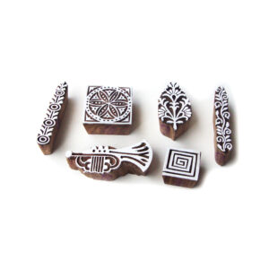 Indian Wooden Stamps - Set