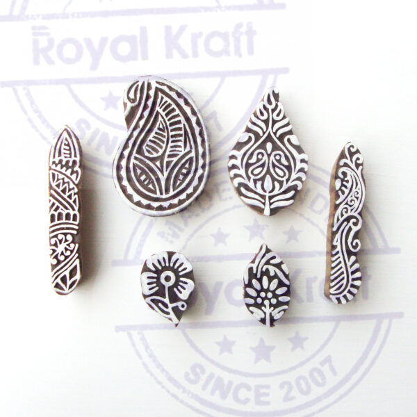 Paisley Wooden Stamps - Set