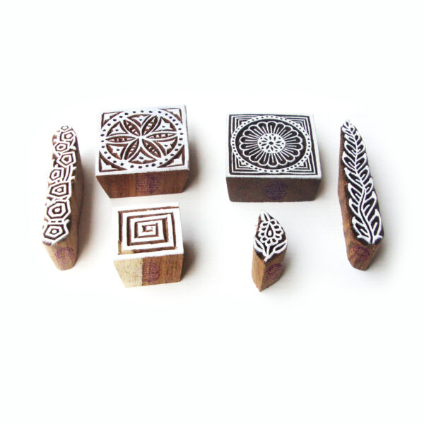Square Wooden Stamps - Set
