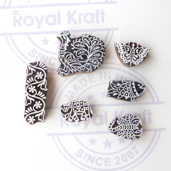 Animal Wooden Stamps - Set