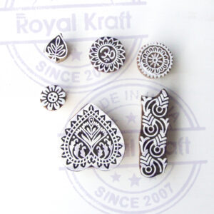 Floral Wooden Stamps - Set