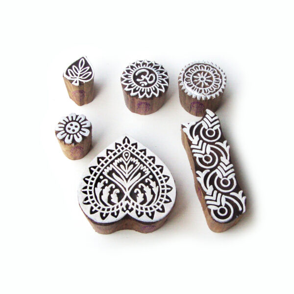 Floral Wooden Stamps - Set