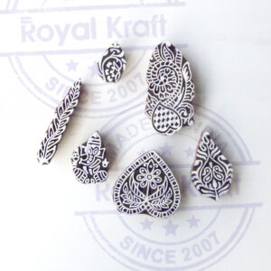 Indian Wooden Stamps - Set