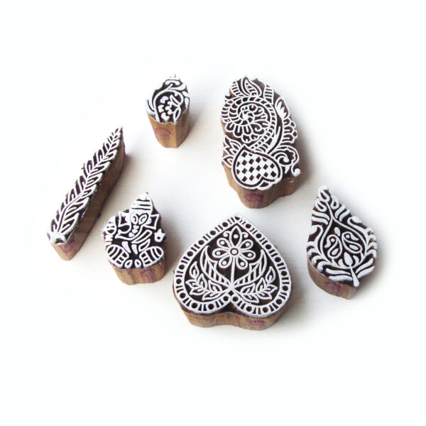 Indian Wooden Stamps - Set