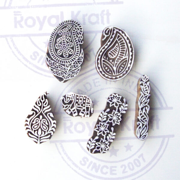 Paisley Wooden Stamps - Set