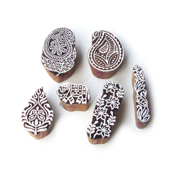 Paisley Wooden Stamps - Set