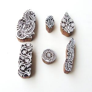 Floral Wooden Stamps - Set