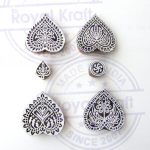 Heart Wooden Stamps - Set