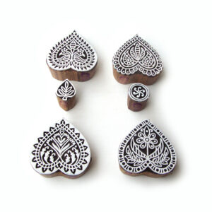 Heart Wooden Stamps - Set