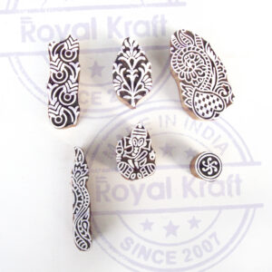 Indian Wooden Stamps - Set