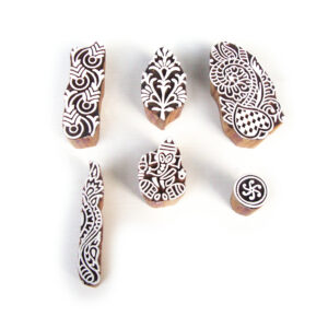Indian Wooden Stamps - Set