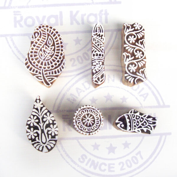 Indian Wooden Stamps - Set