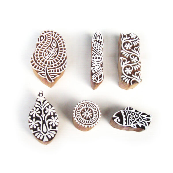 Indian Wooden Stamps - Set