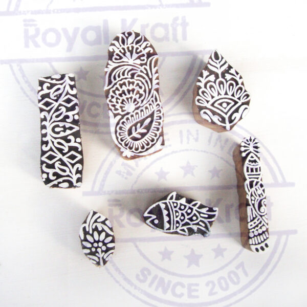 Indian Wooden Stamps - Set