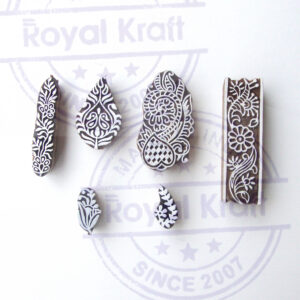 Floral Wooden Stamps - Set