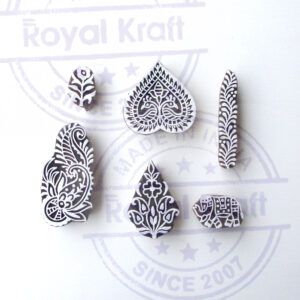 Floral Wooden Stamps - Set