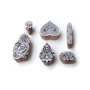 Floral Wooden Stamps - Set