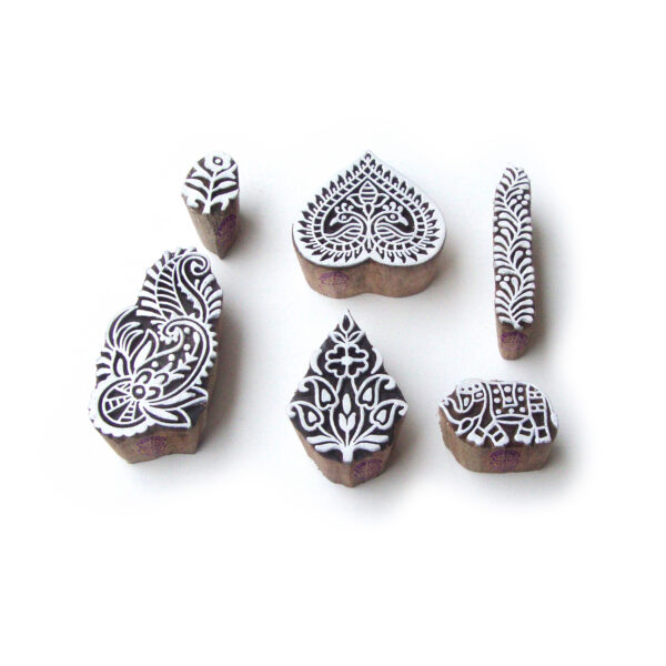 Floral Wooden Stamps - Set