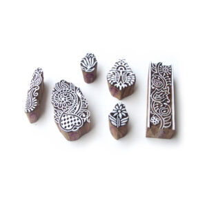 Floral Wooden Stamps - Set