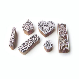 Floral Wooden Stamps - Set