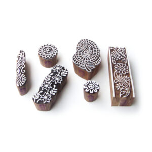 Floral Wooden Stamps - Set