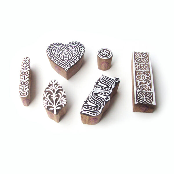 Floral Wooden Stamps - Set