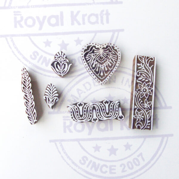 Floral Wooden Stamps - Set