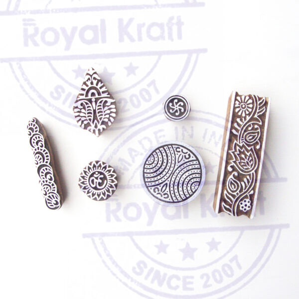 Round Wooden Stamps - Set