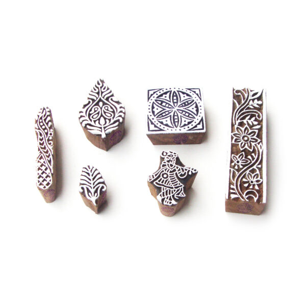 Indian Wooden Stamps - Set