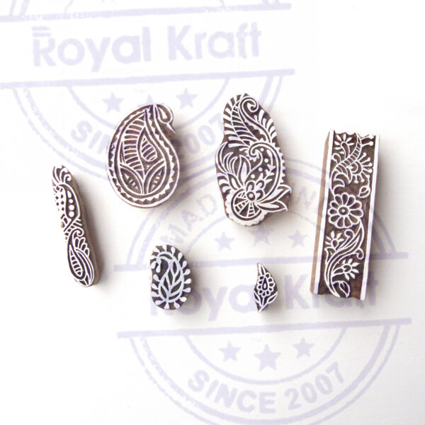 Paisley Wooden Stamps - Set