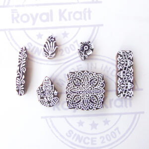 Indian Wooden Stamps - Set