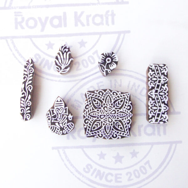 Indian Wooden Stamps - Set