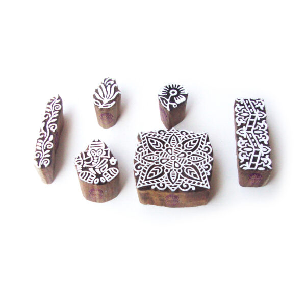 Indian Wooden Stamps - Set