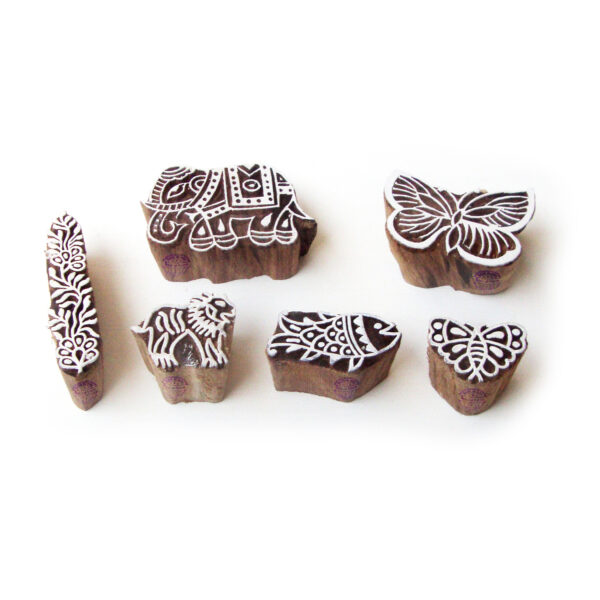 Animal Wooden Stamps - Set