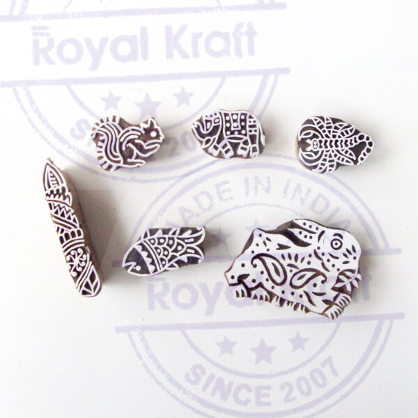 Animal Wooden Stamps - Set
