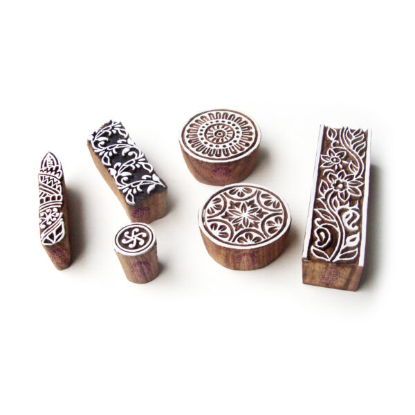 Round Wooden Stamps - Set