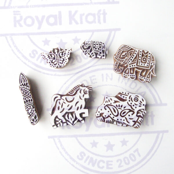 Animal Wooden Stamps - Set